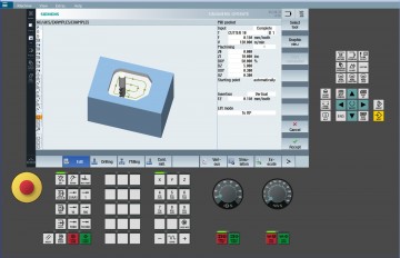 CNC simulator sinumerik sinutrain kamerfrezen